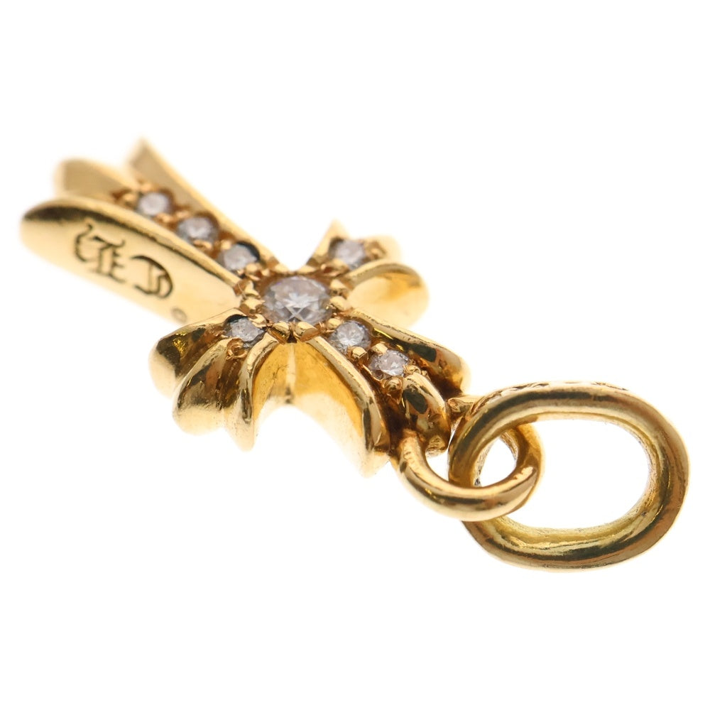 CHROME HEARTS(クロムハーツ) 22K CRS BBYFAT P/DIA ベイビーファットクロス PAVEダイヤ ペンダントトップ ゴールド BCA035