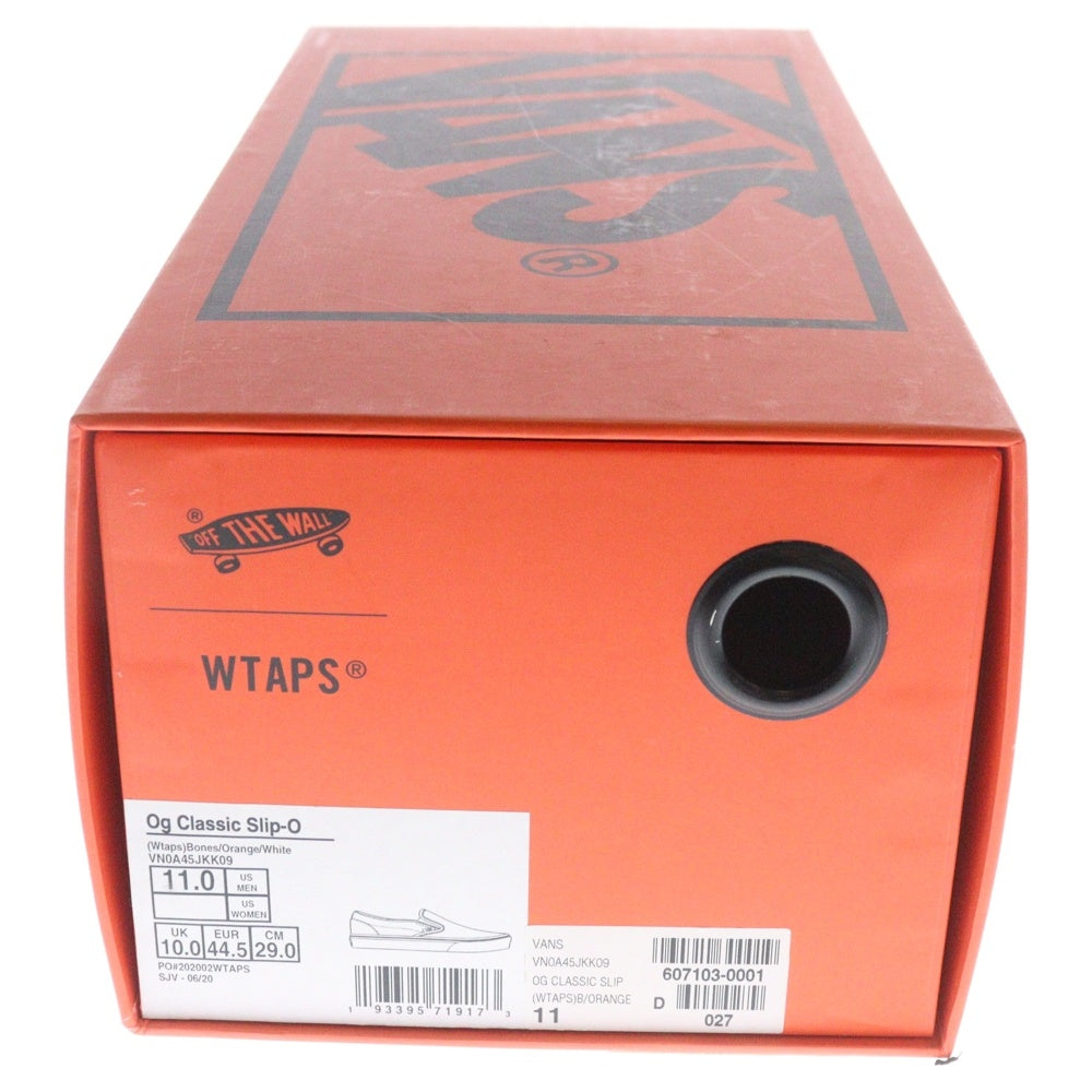 VANS(ヴァンズ) 20AW ×WTAPS Og Classic Slip-O ダブルタップス オリジナル クラシックスリッポン スウェード ローカットスニーカー オレンジ US11/29cm VN0A45JKK09