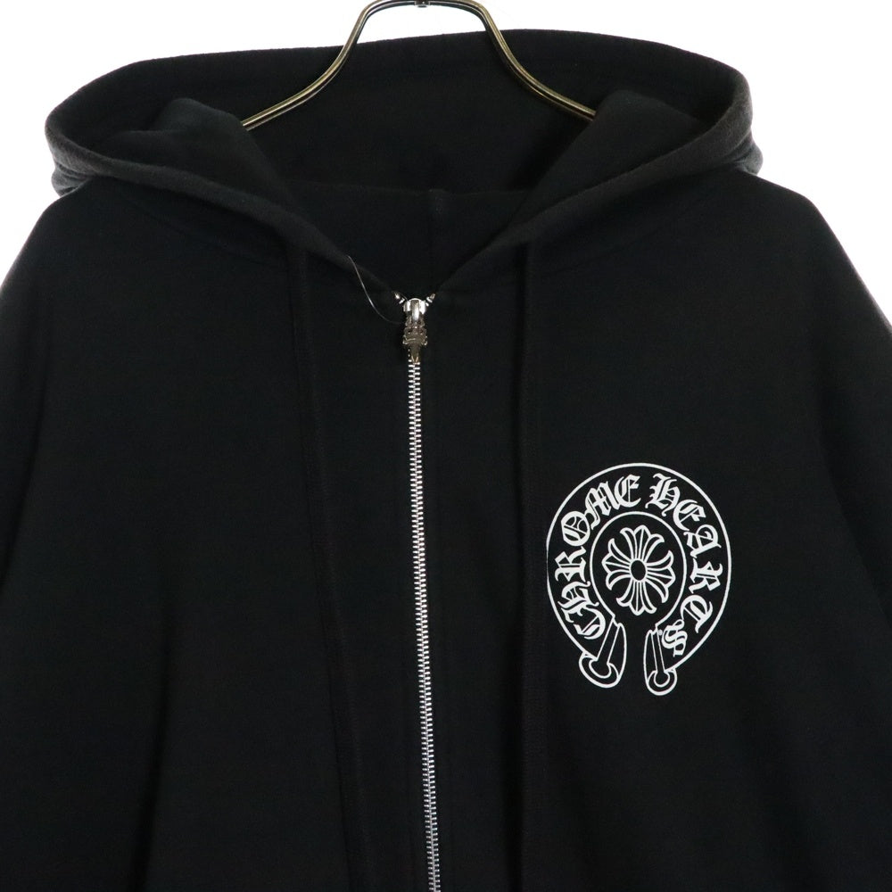 CHROME HEARTS(クロムハーツ) SWTSHRT HD ZIP LTD NEW YORK ニューヨーク限定 ジップアップ スウェットパーカー フーディー ブラック