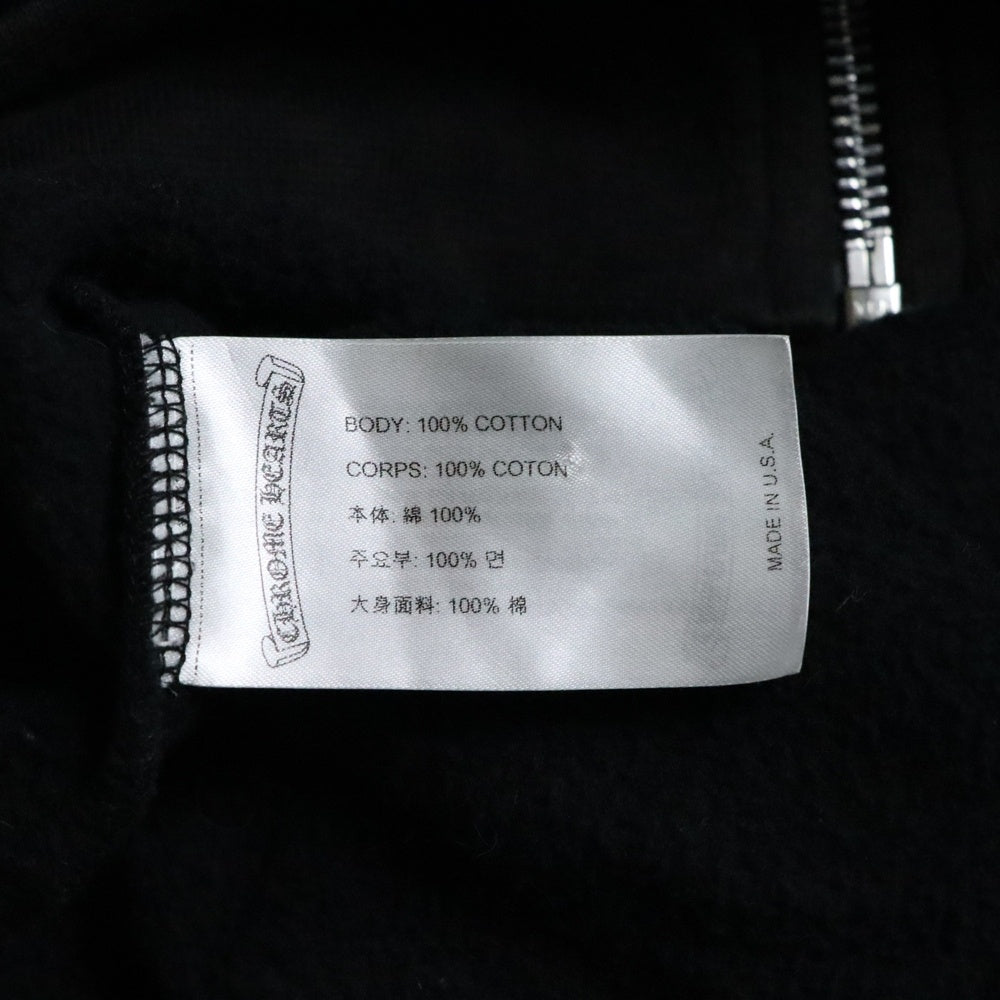 CHROME HEARTS(クロムハーツ) SWTSHRT HD ZIP LTD NEW YORK ニューヨーク限定 ジップアップ スウェットパーカー フーディー ブラック