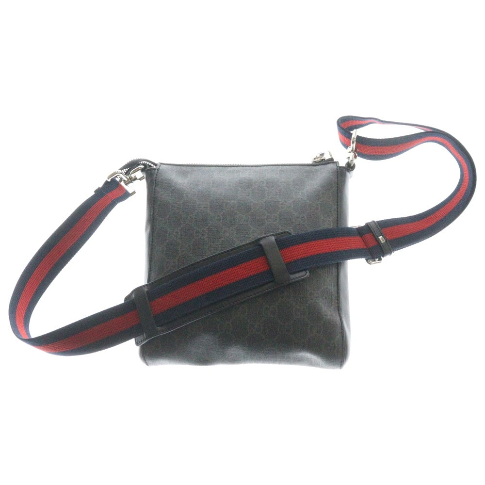 GUCCI(グッチ) GG Supreme Shoulder Bag GGスプリーム キャンバス ショルダーバッグ ブラック 523599