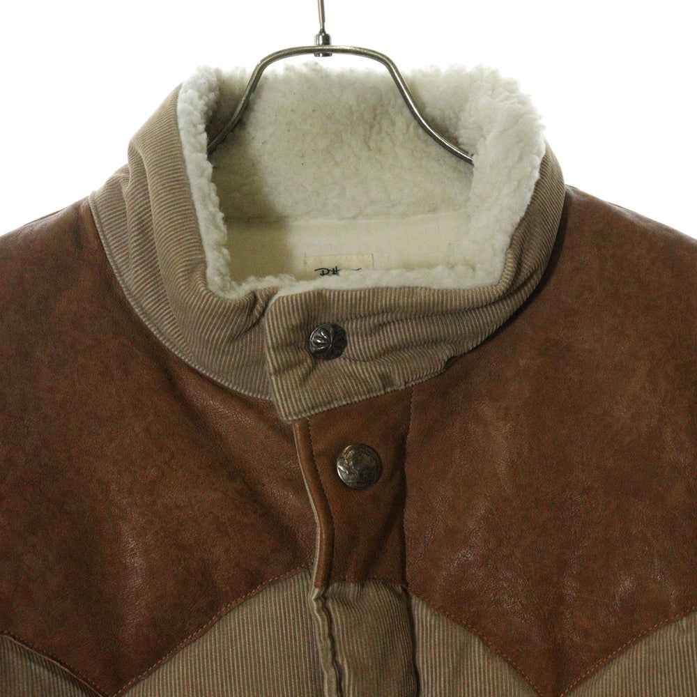 RON HERMAN(ロンハーマン) Concho Down Jacket コンチョダウンジャケット コーデュロイジャケット ベージュ 2820400194