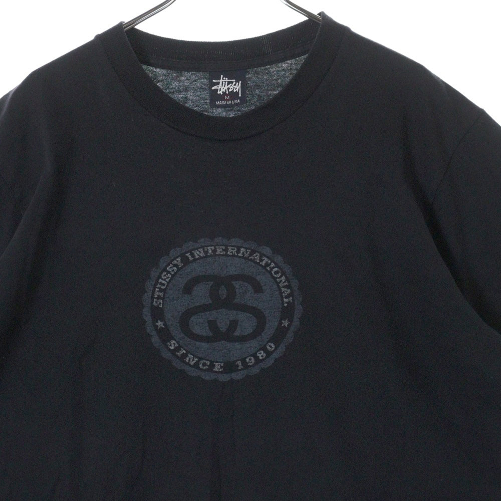 STUSSY(ステューシー) 90S OLD STUSSY International オールド 半袖Tシャツ ネイビー