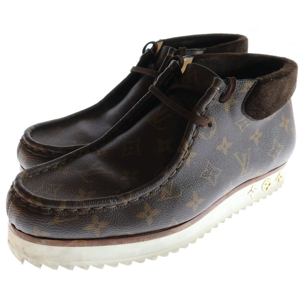 LOUIS VUITTON(ルイヴィトン) LVモッズライン モノグラム ワラビー アンクルブーツ ハイカットシューズ ブラウン