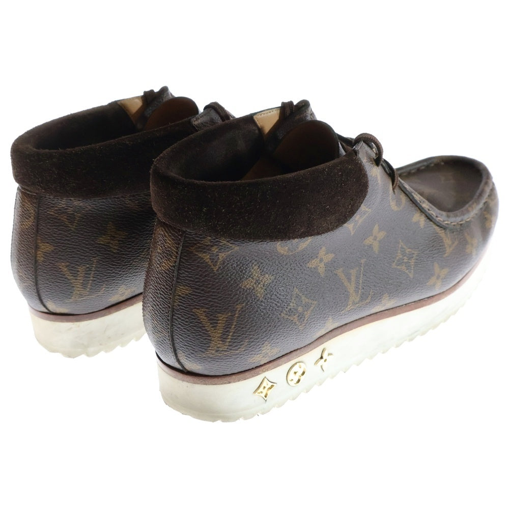 LOUIS VUITTON(ルイヴィトン) LVモッズライン モノグラム ワラビー アンクルブーツ ハイカットシューズ ブラウン