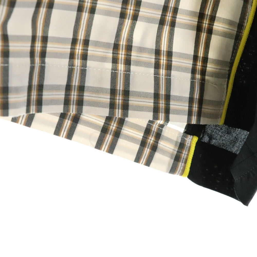 AMBUSH(アンブッシュ) Sports Designed Shirt 半袖チェックシャツ ブラウン 【SAMPLE品】