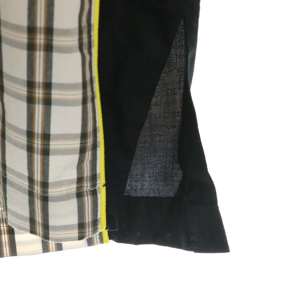 AMBUSH(アンブッシュ) Sports Designed Shirt 半袖チェックシャツ ブラウン 【SAMPLE品】