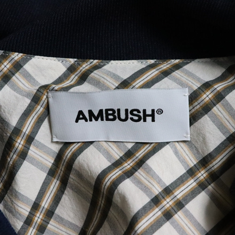 AMBUSH(アンブッシュ) Sports Designed Shirt 半袖チェックシャツ ブラウン 【SAMPLE品】
