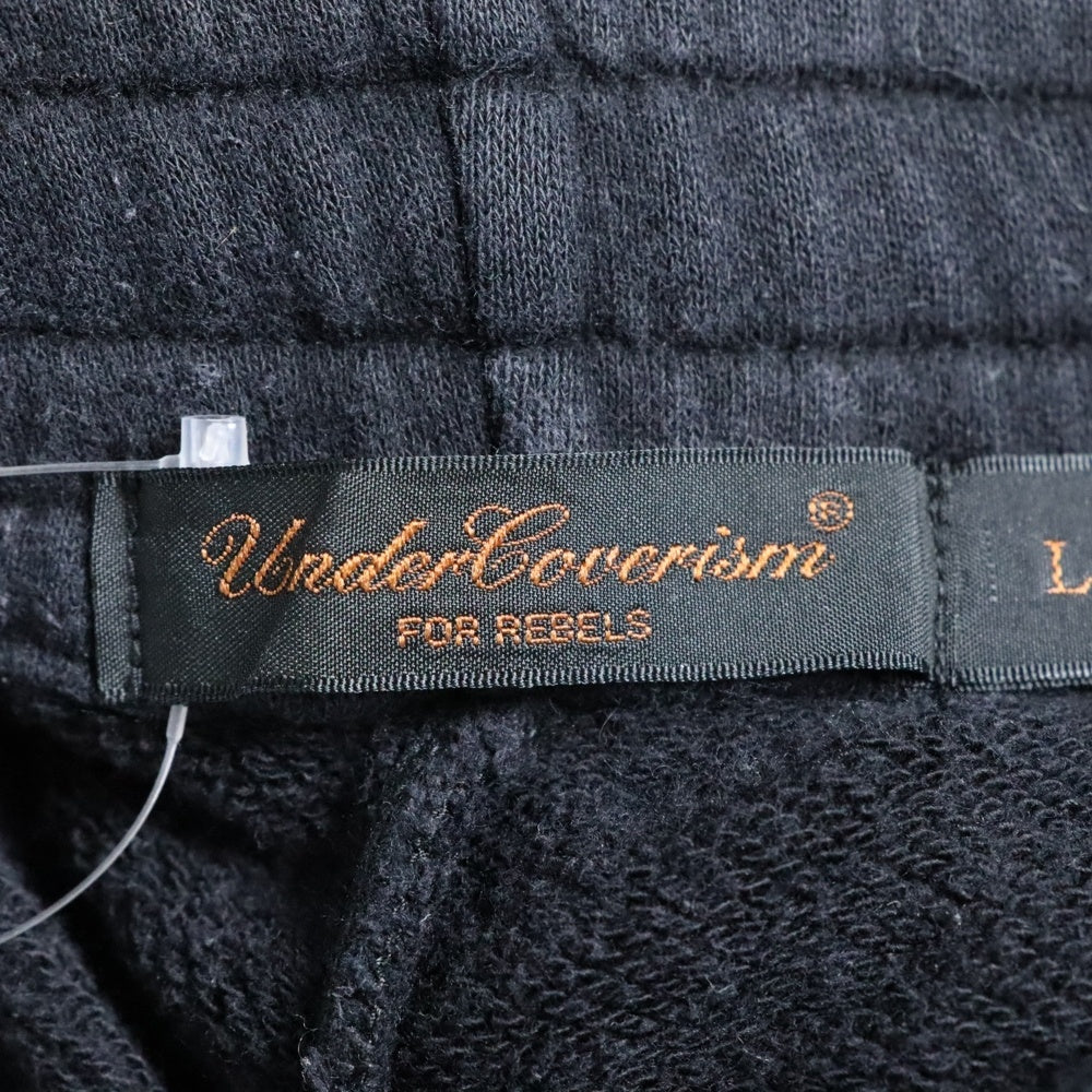 UNDERCOVER ISM(アンダーカバーイズム) 03SS Scab スキャブ期 サソリスウェットパンツ ロゴプリントクロップドスウェットパンツ T290-251 ブラック