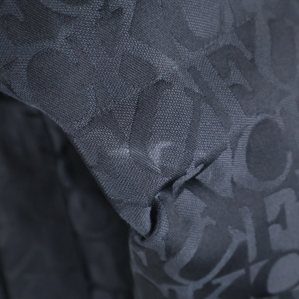 SUPREME(シュプリーム) 17AW Fuck Jacquard Puffy Jacke ファックジャガード パフィジャケット 総柄 ダウンジャケット ブラック