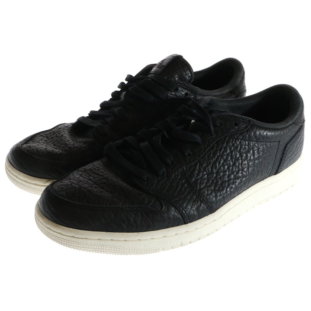 NIKE(ナイキ) Air Jordan 1 Retro Low Swooshless Black エアジョーダン1 ロー スウッシュレスブラック ローカットスニーカー US9/27cm 848775-005 ブラック