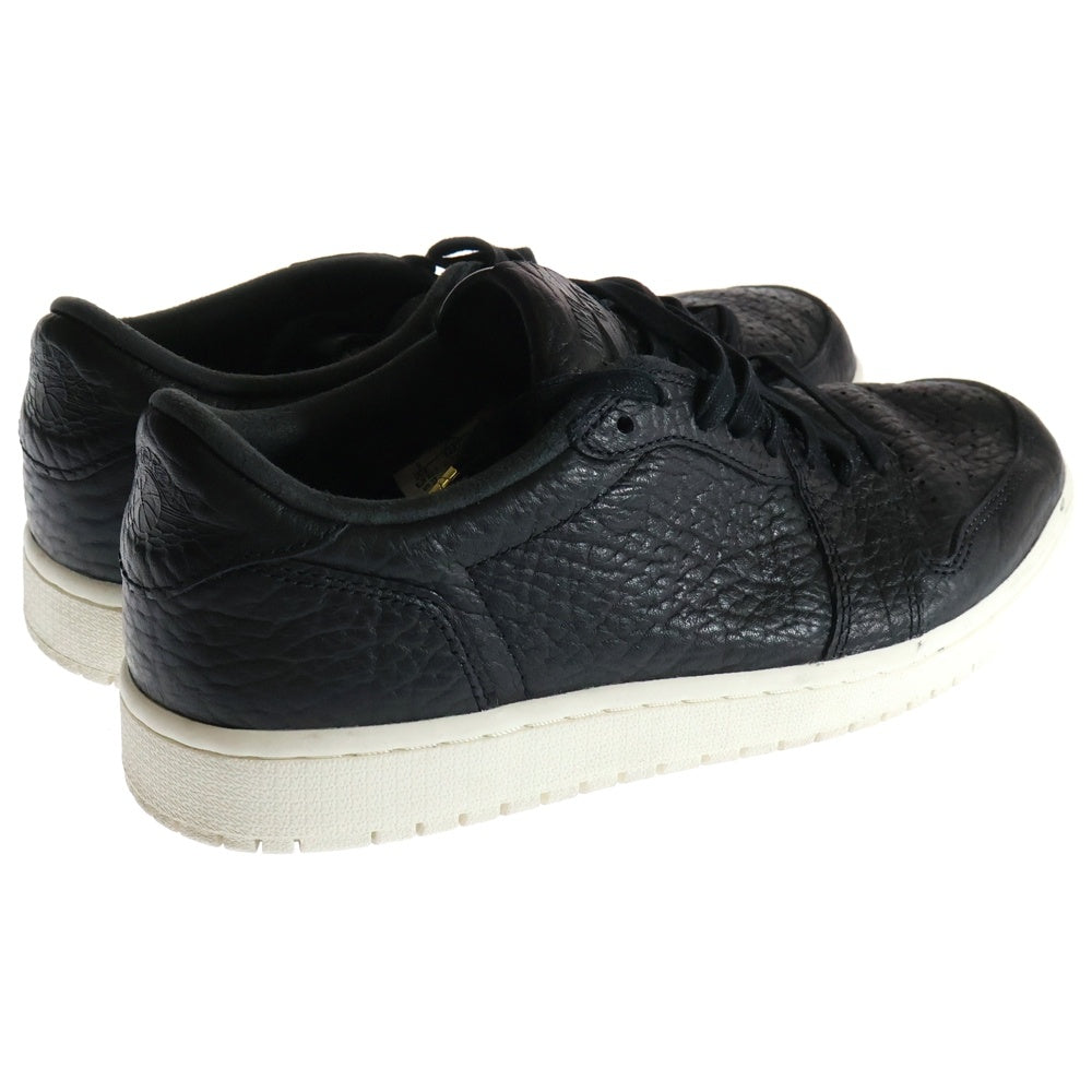NIKE(ナイキ) Air Jordan 1 Retro Low Swooshless Black エアジョーダン1 ロー スウッシュレスブラック ローカットスニーカー US9/27cm 848775-005 ブラック