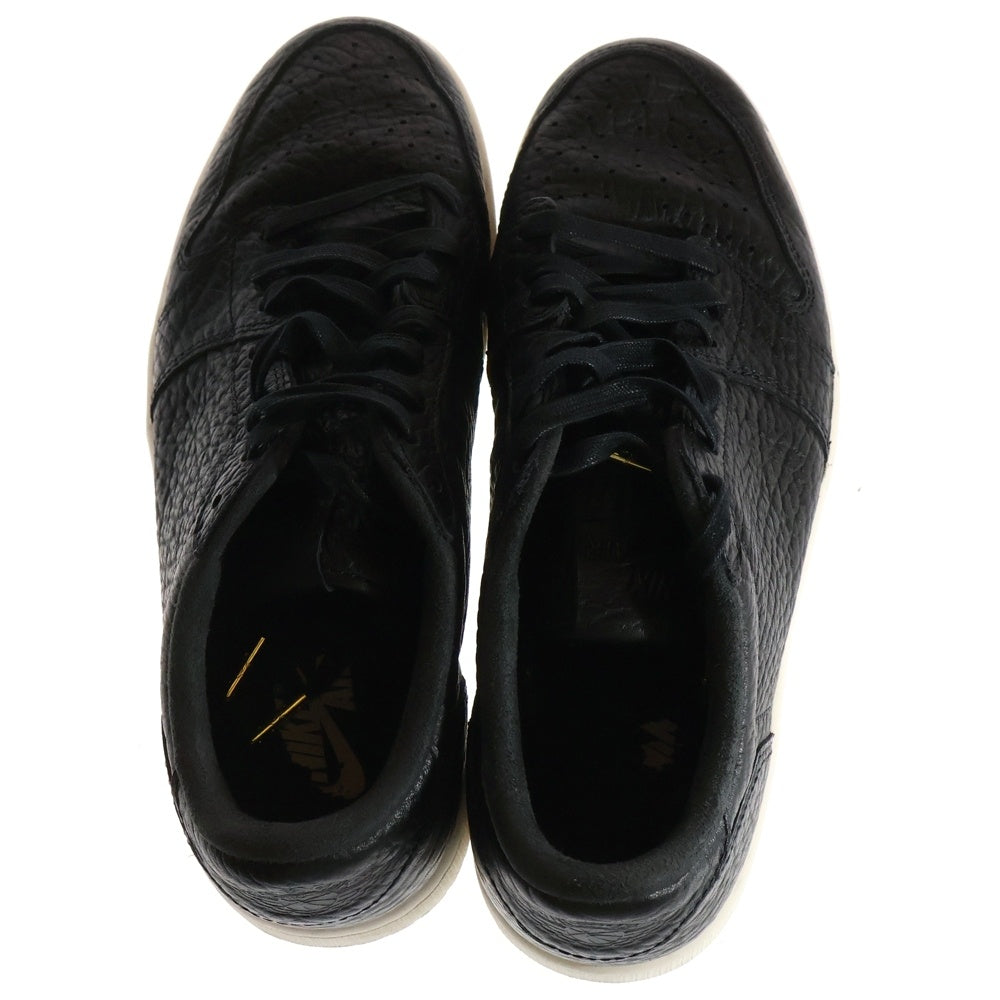 NIKE(ナイキ) Air Jordan 1 Retro Low Swooshless Black エアジョーダン1 ロー スウッシュレスブラック ローカットスニーカー US9/27cm 848775-005 ブラック