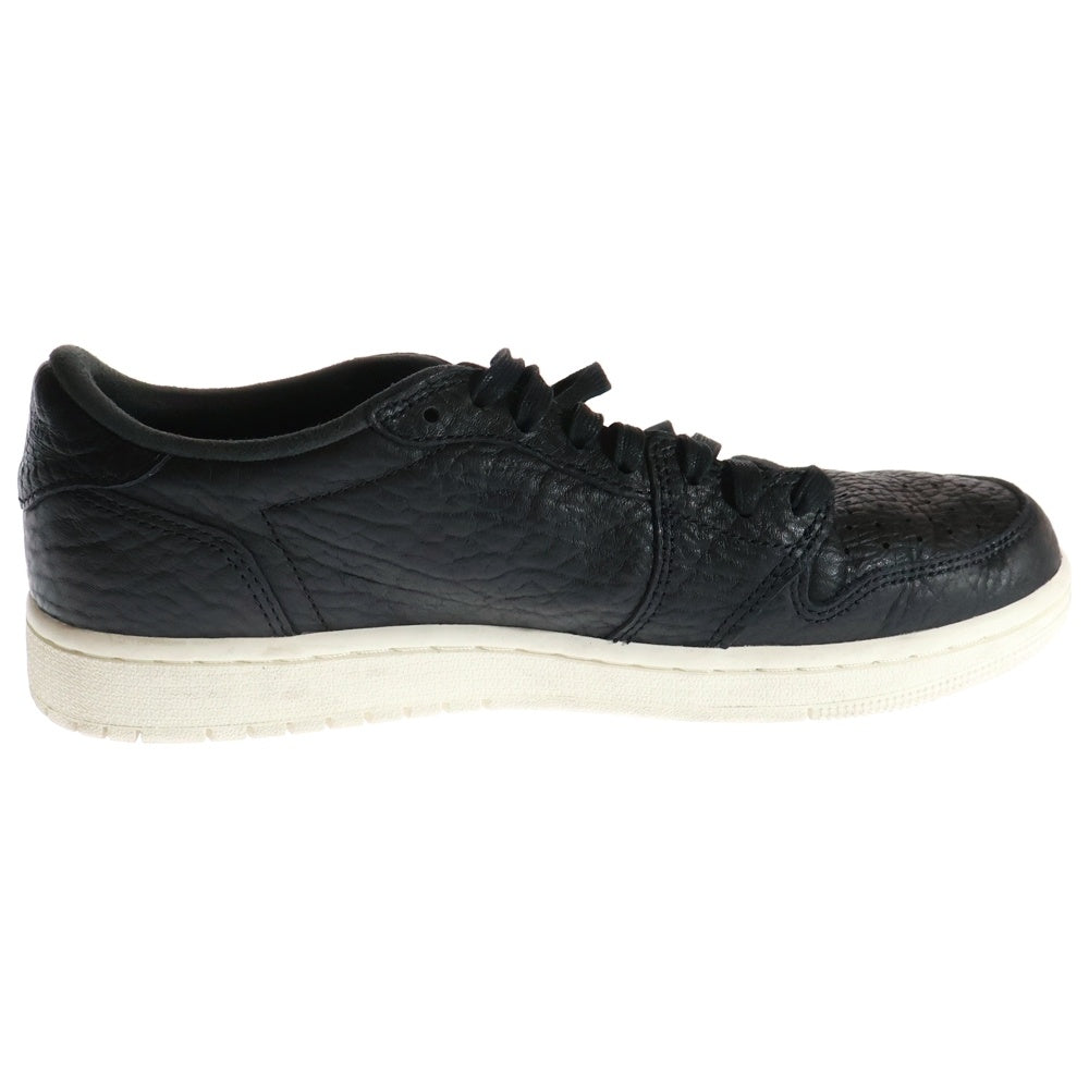 NIKE(ナイキ) Air Jordan 1 Retro Low Swooshless Black エアジョーダン1 ロー スウッシュレスブラック ローカットスニーカー US9/27cm 848775-005 ブラック