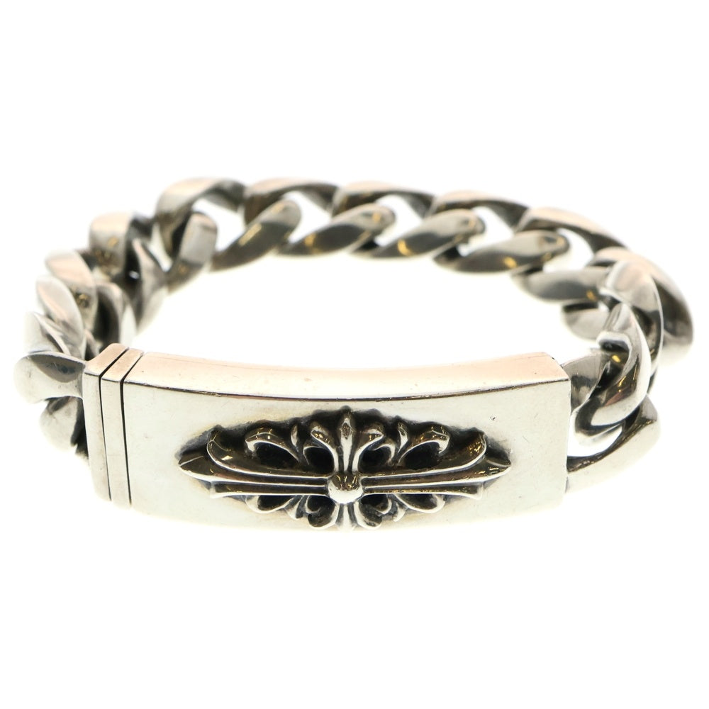 CHROME HEARTS(クロムハーツ) ID FLORAL CRS フローラルクロスIDクラシックリンク ブレスレット 12LINK シルバー BCA164