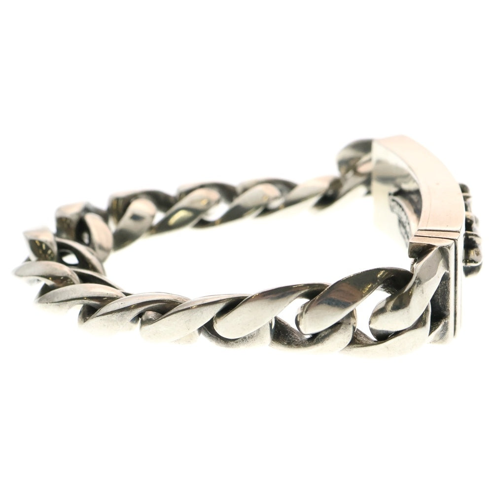 CHROME HEARTS(クロムハーツ) ID FLORAL CRS フローラルクロスIDクラシックリンク ブレスレット 12LINK シルバー BCA164