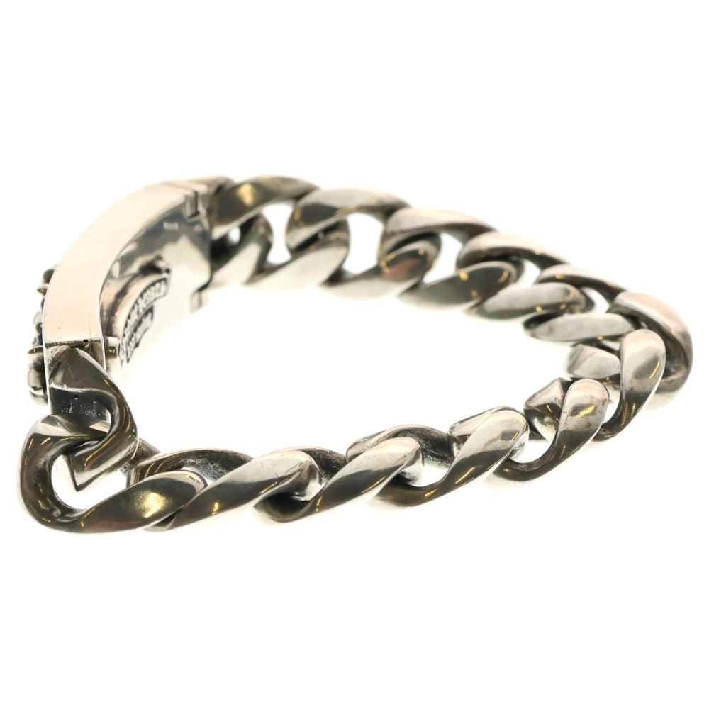 CHROME HEARTS(クロムハーツ) ID FLORAL CRS フローラルクロスIDクラシックリンク ブレスレット 12LINK シルバー BCA164