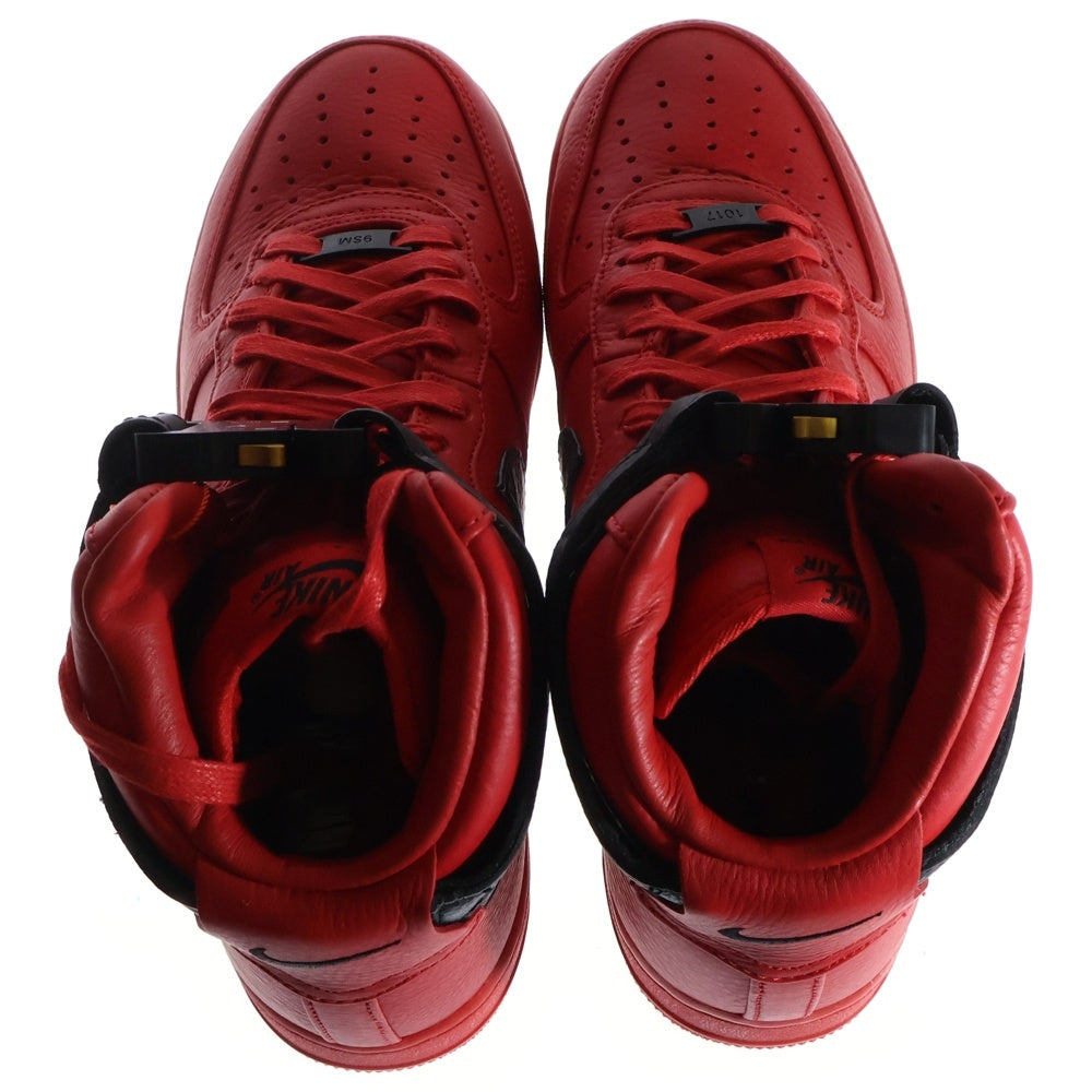 NIKE(ナイキ) ×1017 ALYX 9SM AIR FORCE1 HIGH アリクス エアフォース1 ハイカットスニーカー レッド US9/27cm CQ4018-601