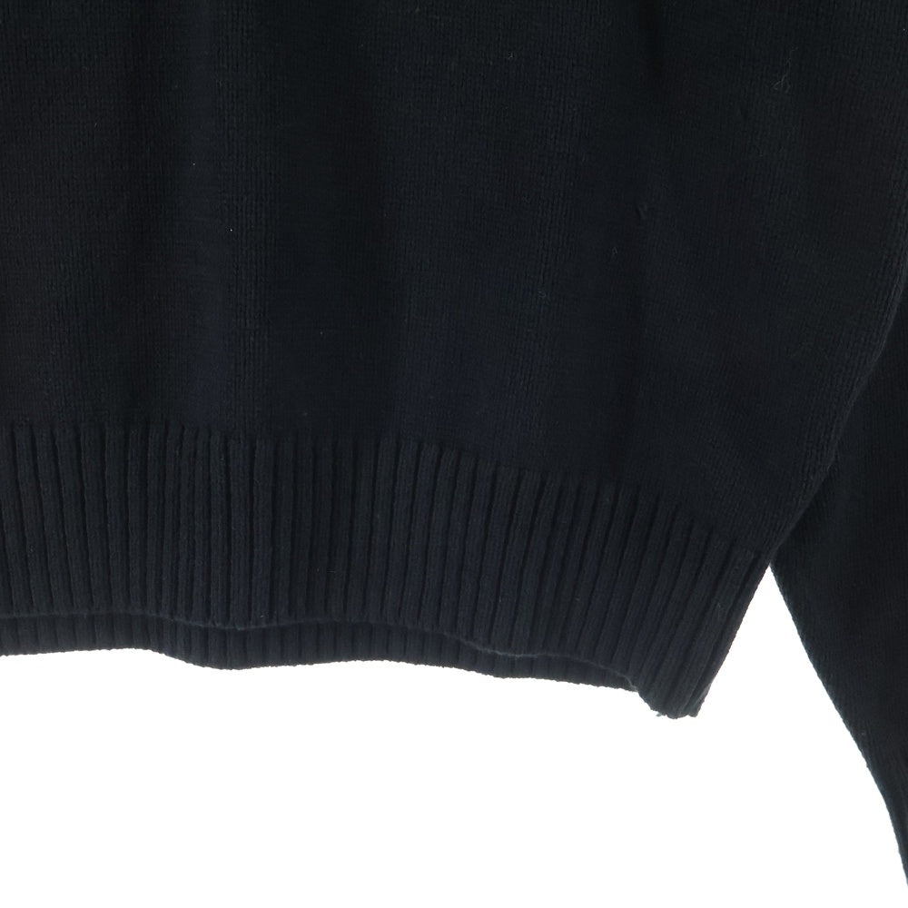 OY(オーワイ) SEATED ODOLLY KNIT シーティドオードリー クルーネックニットセーター ブラック