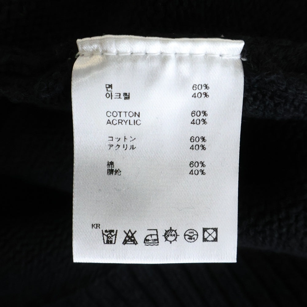 OY(オーワイ) SEATED ODOLLY KNIT シーティドオードリー クルーネックニットセーター ブラック