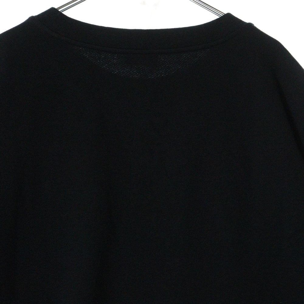 CELINE(セリーヌ) Oversized Cotton Cashmere Short Sleeve Sweat Shirts オーバーサイズコットンカシミアショートスリーブスウェットシャツ ロゴプリント半袖 2Y91A450I