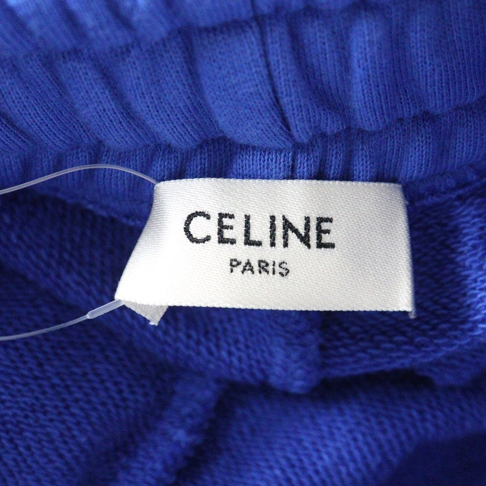 CELINE(セリーヌ) 21SS Logo Print Sweat Pants ロゴプリントコットンジョガースウェットパンツ 2Z056052H ブルー