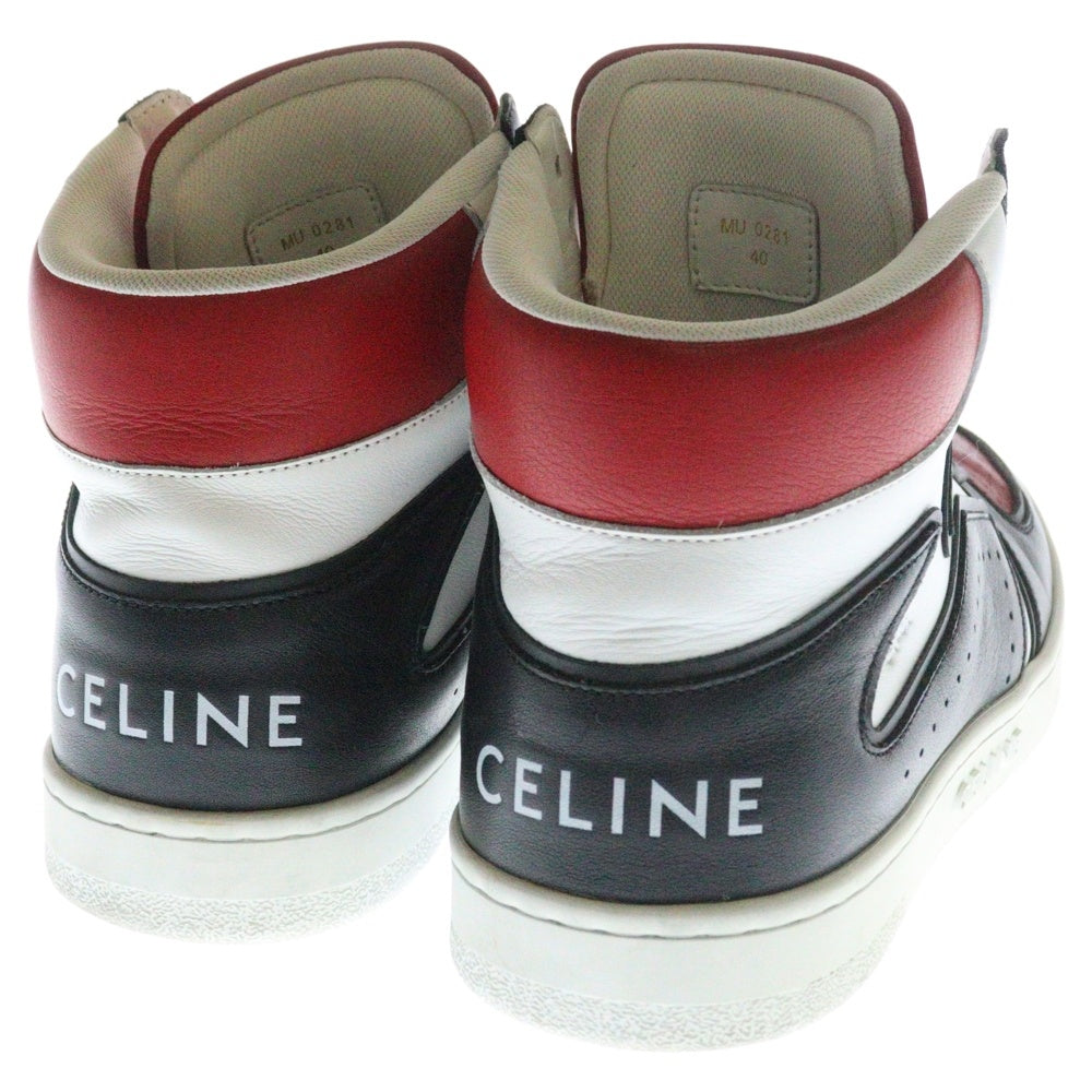 CELINE(セリーヌ) 21SS CT-01 ハイカットスニーカー MU0281 レッド/ブラック