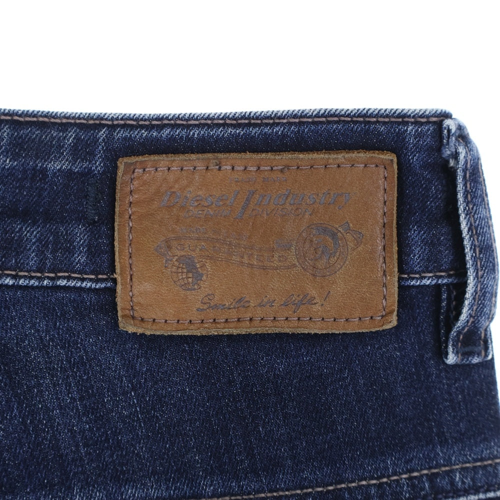 DIESEL INDUSTRY(ディーゼルインダストリー) FAYZA ダメージ加工ストレッチデニムパンツ レディース スキニーデニムパンツ WASH0854Tインディゴ