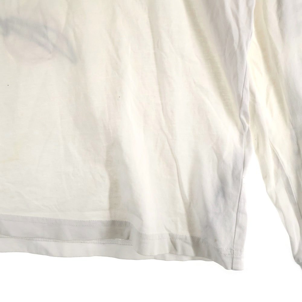 DIESEL(ディーゼル) アームプリント 長袖Tシャツ ロンT カットソー ホワイト A00301-0HAYU