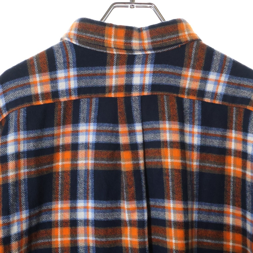 N21 numero ventuno(ヌメロ ヴェントゥーノ) カットオフ グラデーション チェック柄 長袖シャツ オレンジ 21AU-G031-1006
