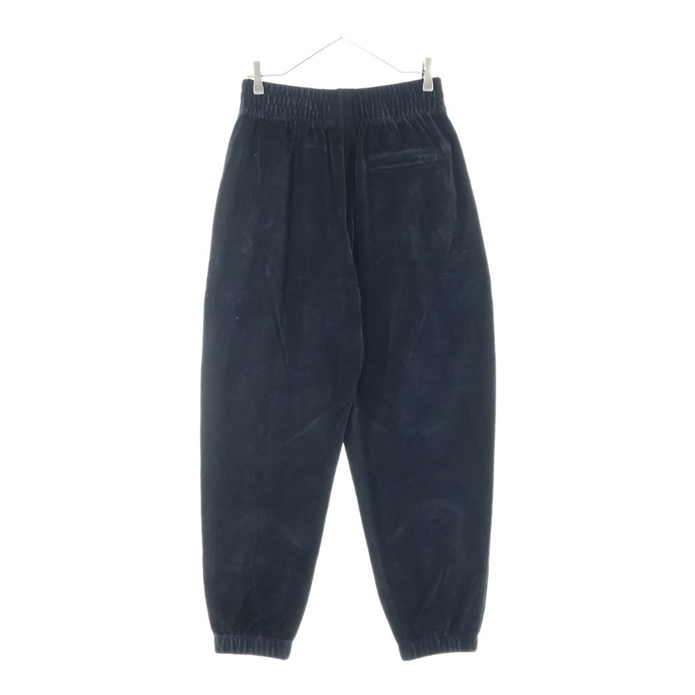 ALEXANDER WANG(アレキサンダーワン) Velor Jogger Pants ラインストーン装飾 ベロアジョガーパンツ ブラック