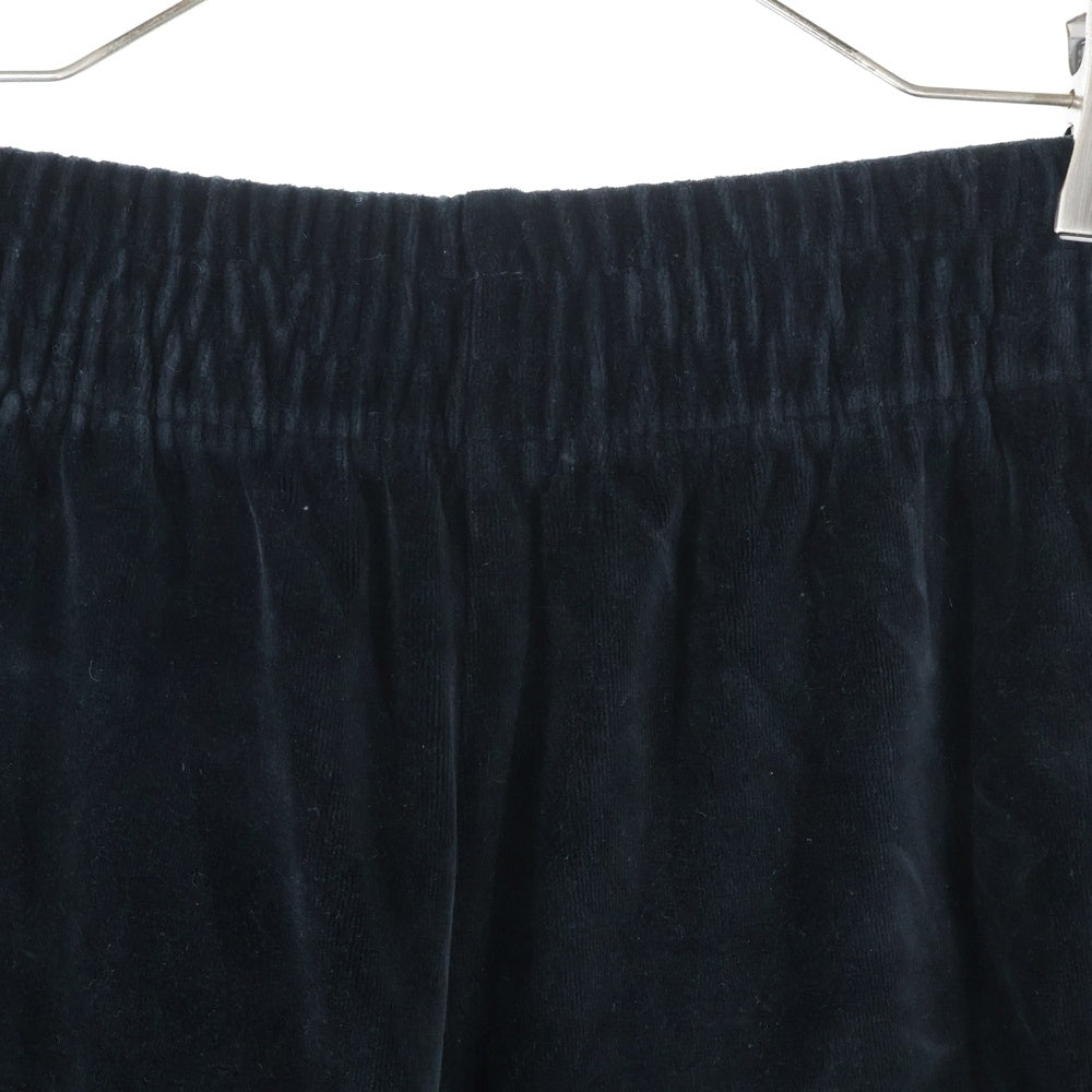 ALEXANDER WANG(アレキサンダーワン) Velor Jogger Pants ラインストーン装飾 ベロアジョガーパンツ ブラック