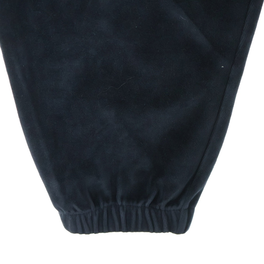 ALEXANDER WANG(アレキサンダーワン) Velor Jogger Pants ラインストーン装飾 ベロアジョガーパンツ ブラック