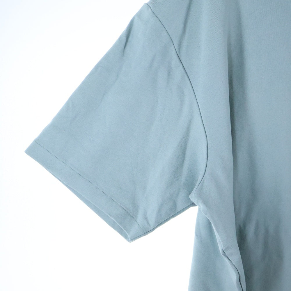 Acne Studios(アクネ ストゥディオズ) 20SS EXTORR LOGO T SHIRT ネックロゴプリント 半袖Tシャツ ブルー FN-MN-TSHI000119