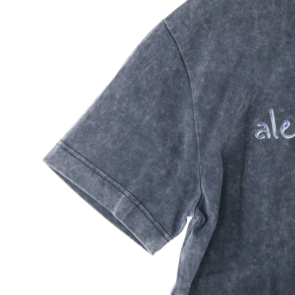 ALEXANDER WANG(アレキサンダーワン) Chrome Graphic T-Shirt ウォッシュド加工 半袖Tシャツ グレー UCC3221542