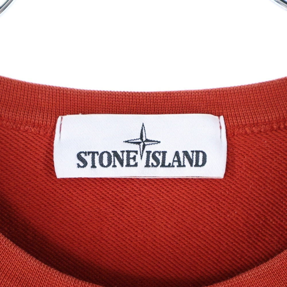 STONE ISLAND(ストーンアイランド) Sweatshirt ロゴワッペン クルーネックスウェットトレーナー レッド 701562751