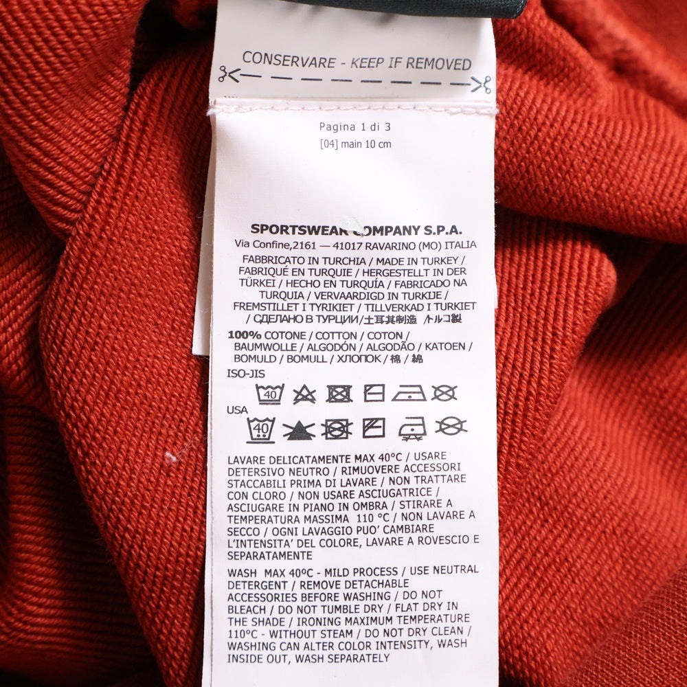 STONE ISLAND(ストーンアイランド) Sweatshirt ロゴワッペン クルーネックスウェットトレーナー レッド 701562751