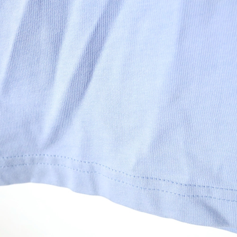 AMI Alexandre Mattiussi(アミアレクサンドルマテュッシ) Logo T-Shirt ハートロゴ刺繍 半袖Tシャツ ブルー E22UTS002.726