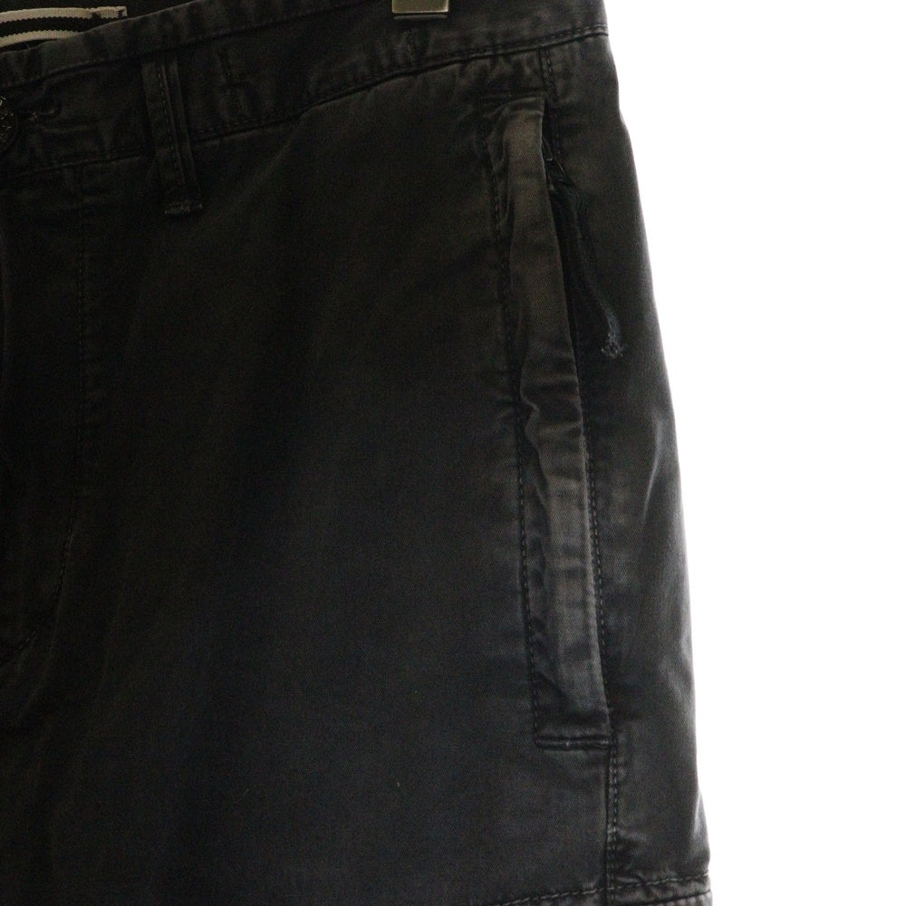 STONE ISLAND(ストーンアイランド) RE-T Straight-Leg Cargo Trousers ロゴワッペン ウォッシュド加工 カーゴパンツ グレー 741530504