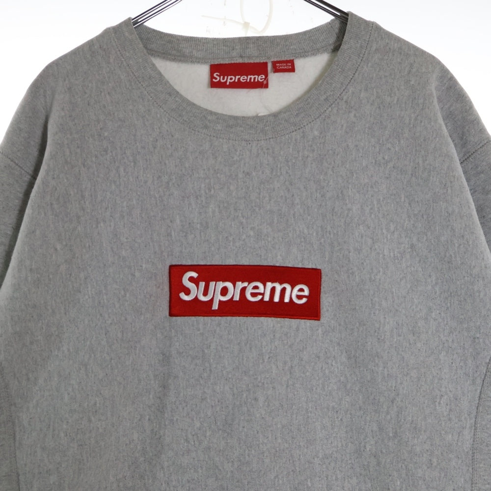 SUPREME(シュプリーム) 15AW Box Logo Crewneck ボックスロゴ クルーネックスウェットトレーナー グレー