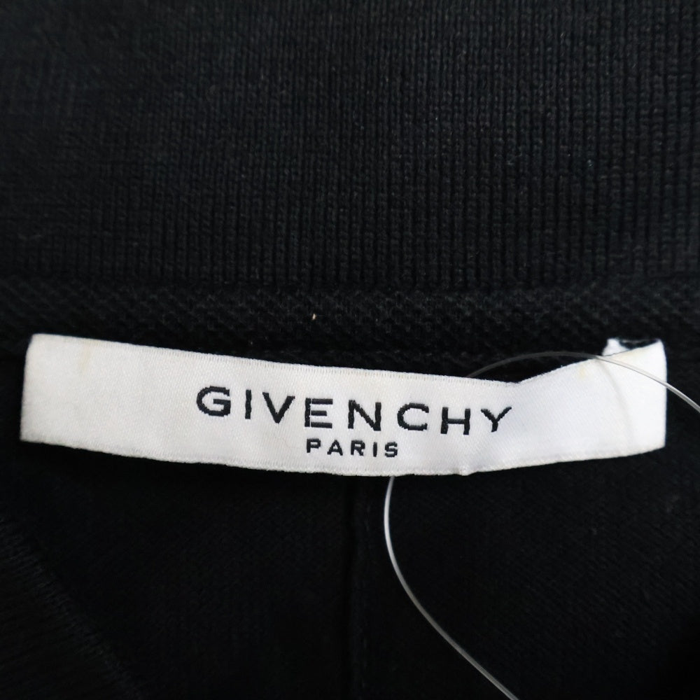 GIVENCHY(ジバンシィ) Star Polo Shirt スターロゴ刺繍 半袖ポロシャツ ブラック 16S 7111 700