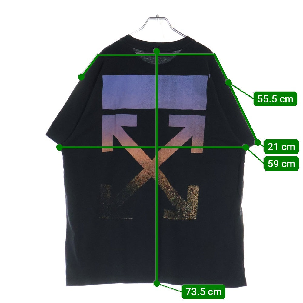 OFF-WHITE(オフホワイト) 21AW T-Shirt グラデーション オーバーサイズ半袖Tシャツ ブラック OMAA038F21JER002