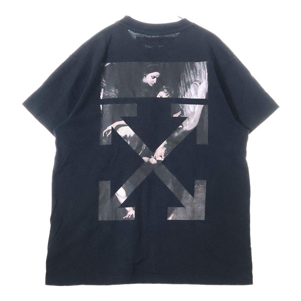 OFF-WHITE(オフホワイト) 19AW Caravaggio Arrows T-Shirt カラヴァッジョ オーバーサイズ半袖Tシャツ ブラック OMAA038S20185004