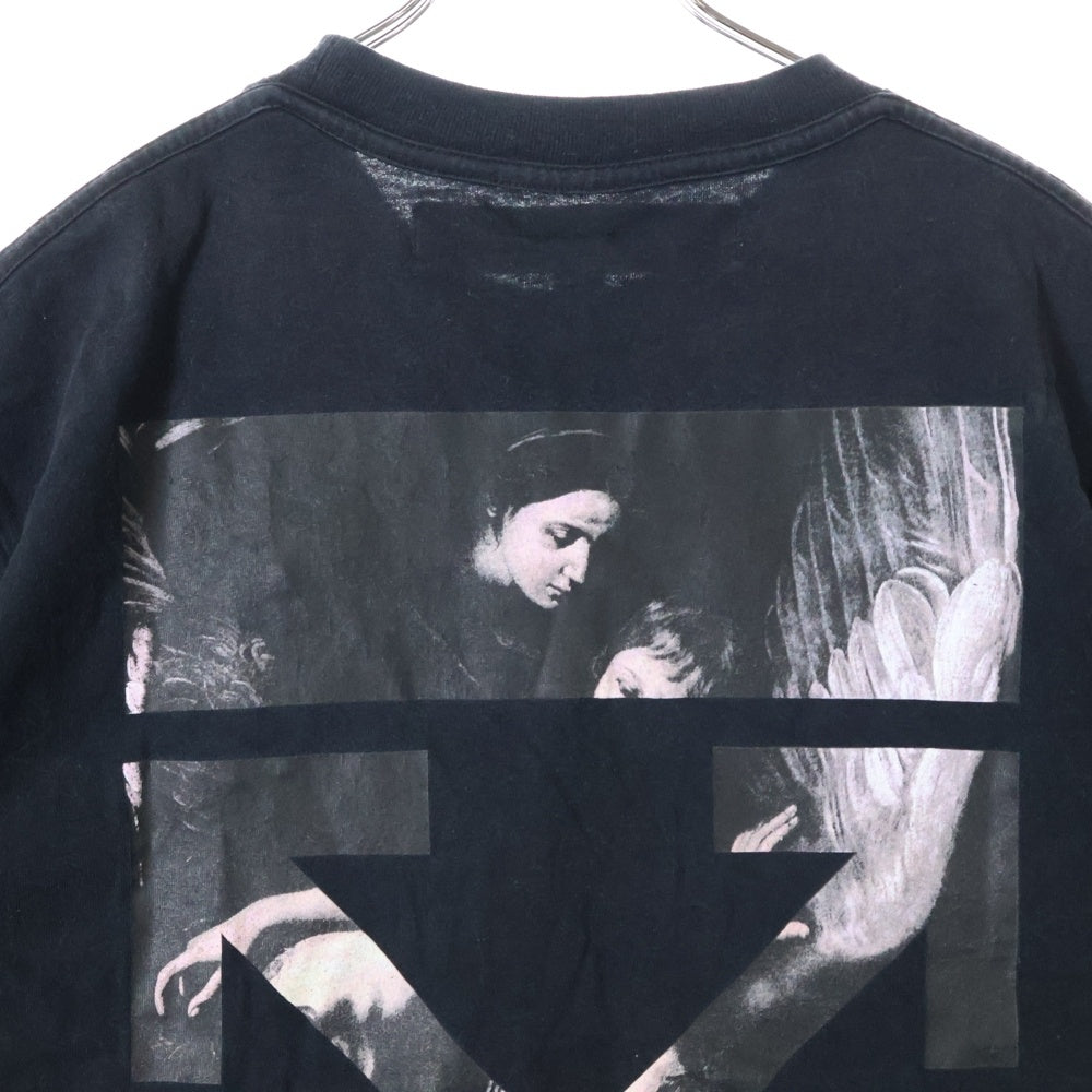 OFF-WHITE(オフホワイト) 19AW Caravaggio Arrows T-Shirt カラヴァッジョ オーバーサイズ半袖Tシャツ ブラック OMAA038S20185004
