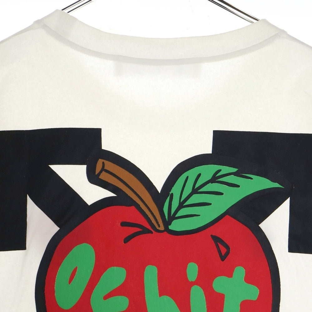 OFF-WHITE(オフホワイト) 21SS Apple T-Shirt オーバーサイズ半袖Tシャツ ホワイト OMAA038S21JER015
