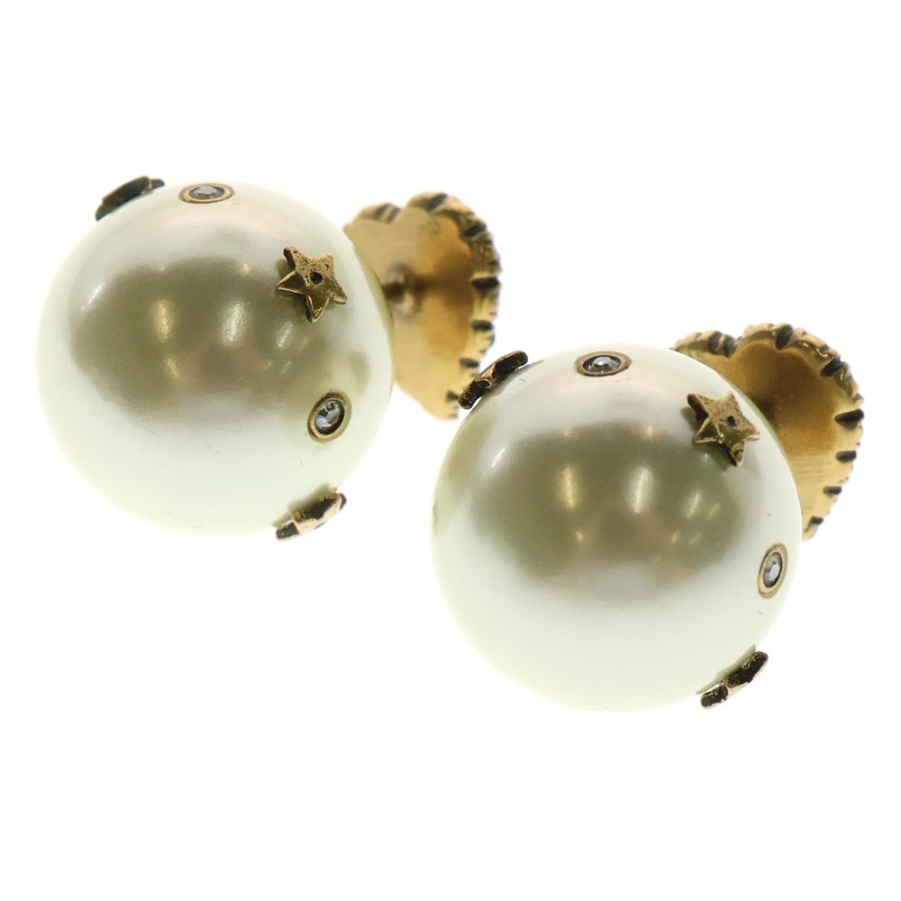 Christian Dior(クリスチャンディオール) Tribals トライバル ハート パールピアス ゴールド