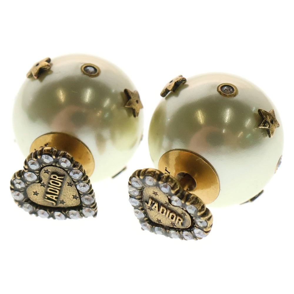 Christian Dior(クリスチャンディオール) Tribals トライバル ハート パールピアス ゴールド