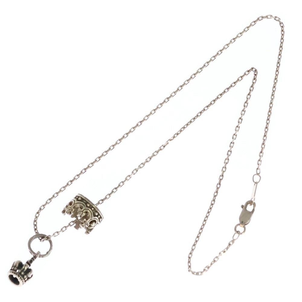 ROYAL ORDER(ロイヤルオーダー) ダブルクラウン ネックレス シルバー