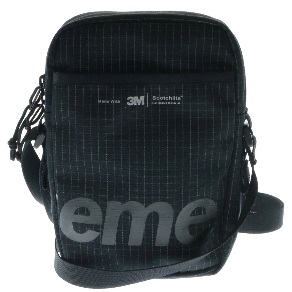 SUPREME(シュプリーム) 24SS Shoulder Bag ボックスロゴ リフレクター ショルダーバッグ ブラック