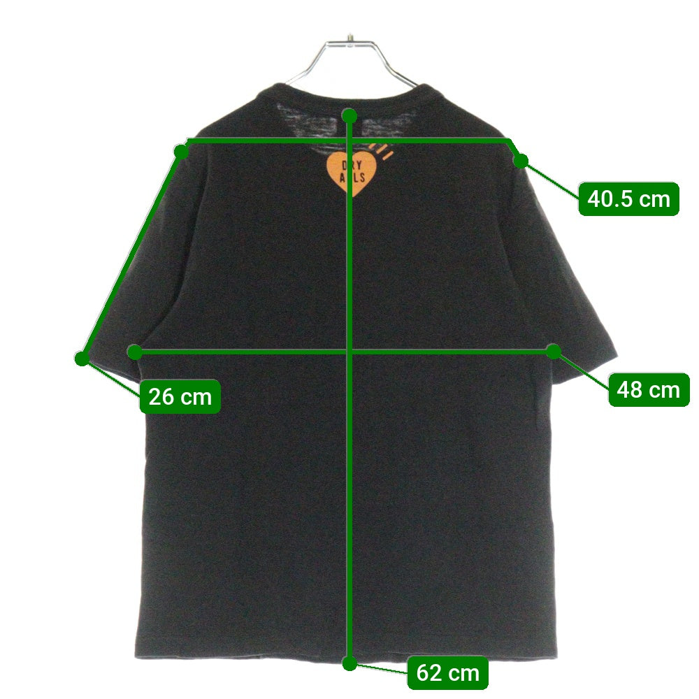 HUMAN MADE(ヒューマンメイド) 23AW Heart T-Shirt SHIBUYA PARCO 渋谷パルコ限定 半袖Tシャツ ブラック